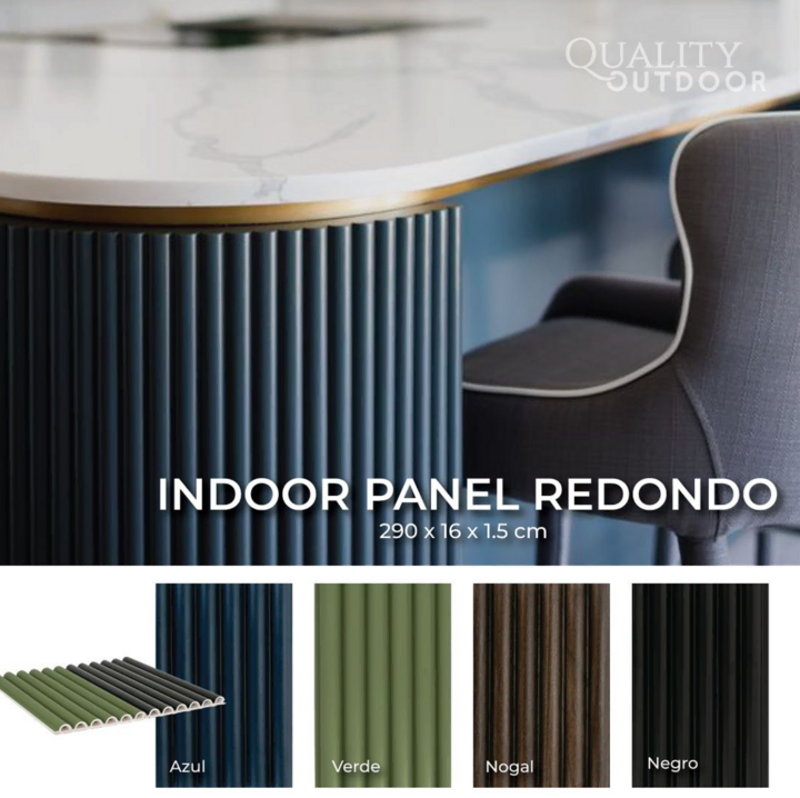 panel de pvc redondo para muros y techos interiores