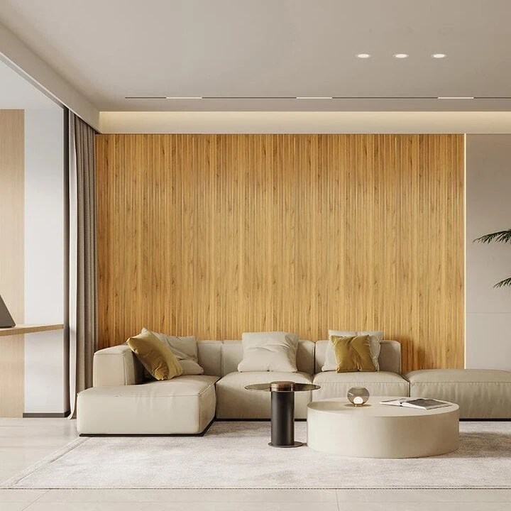 lambrín interior media luna  marca tekno step de PVC